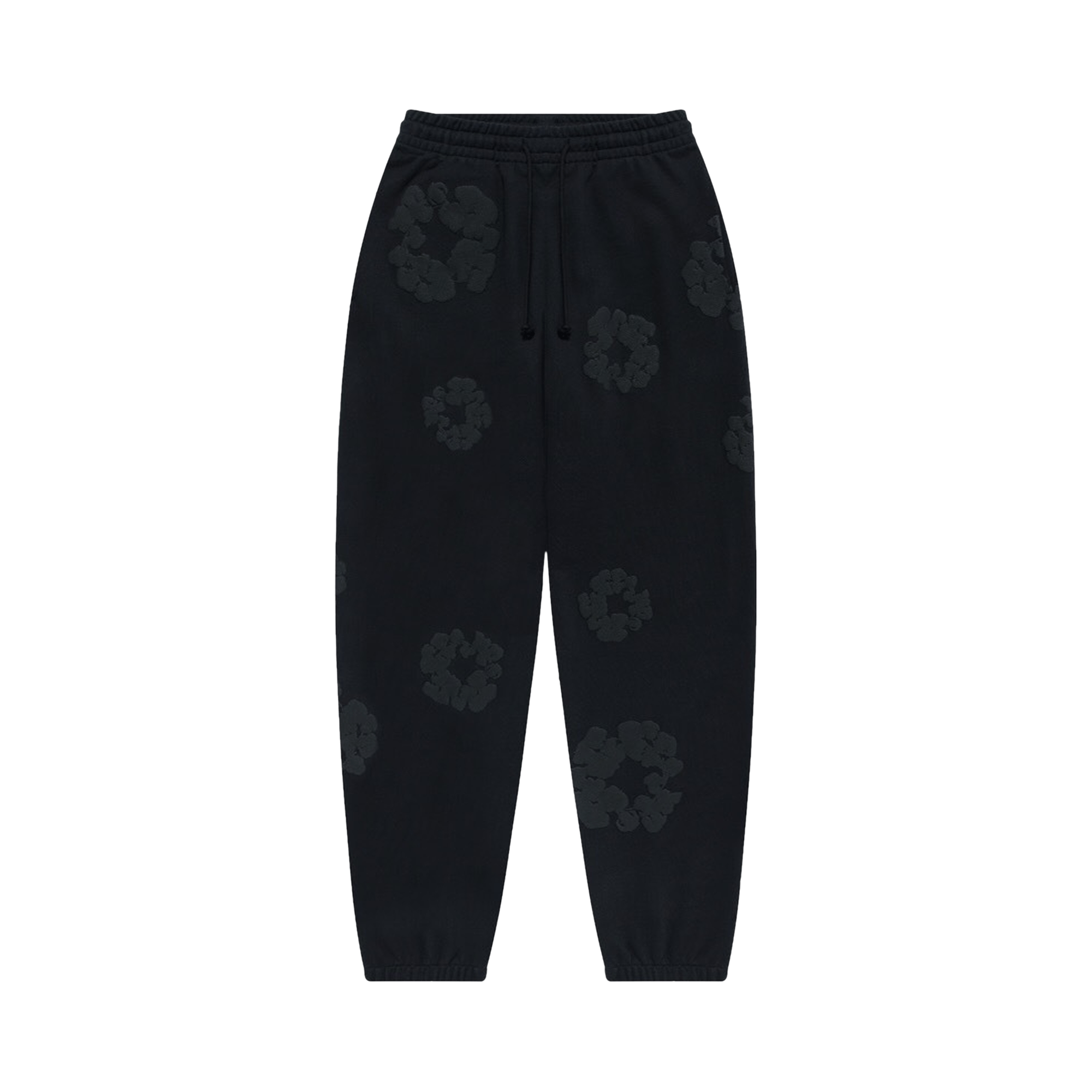 Denim Tears Cotton Wreath Sweatpants Black Monochrome, Black Monochrome (denim-tears-cotton-wreath-sweatpants-black-monochrome)