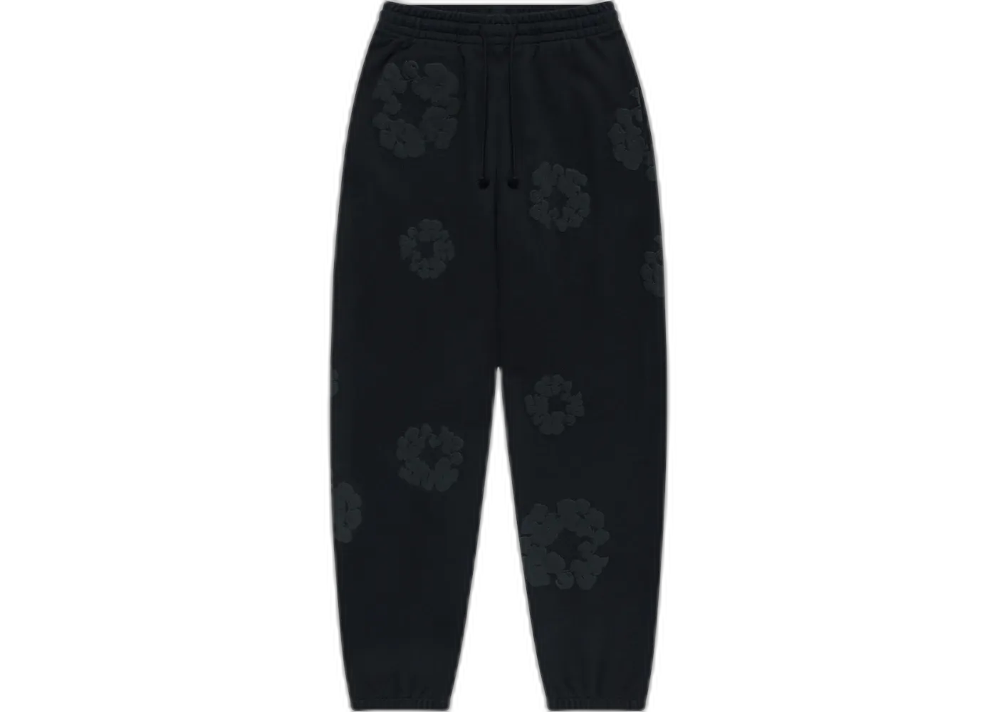 Denim Tears Cotton Wreath Sweatpants Black Monochrome, Black Monochrome (denim-tears-cotton-wreath-sweatpants-black-monochrome)