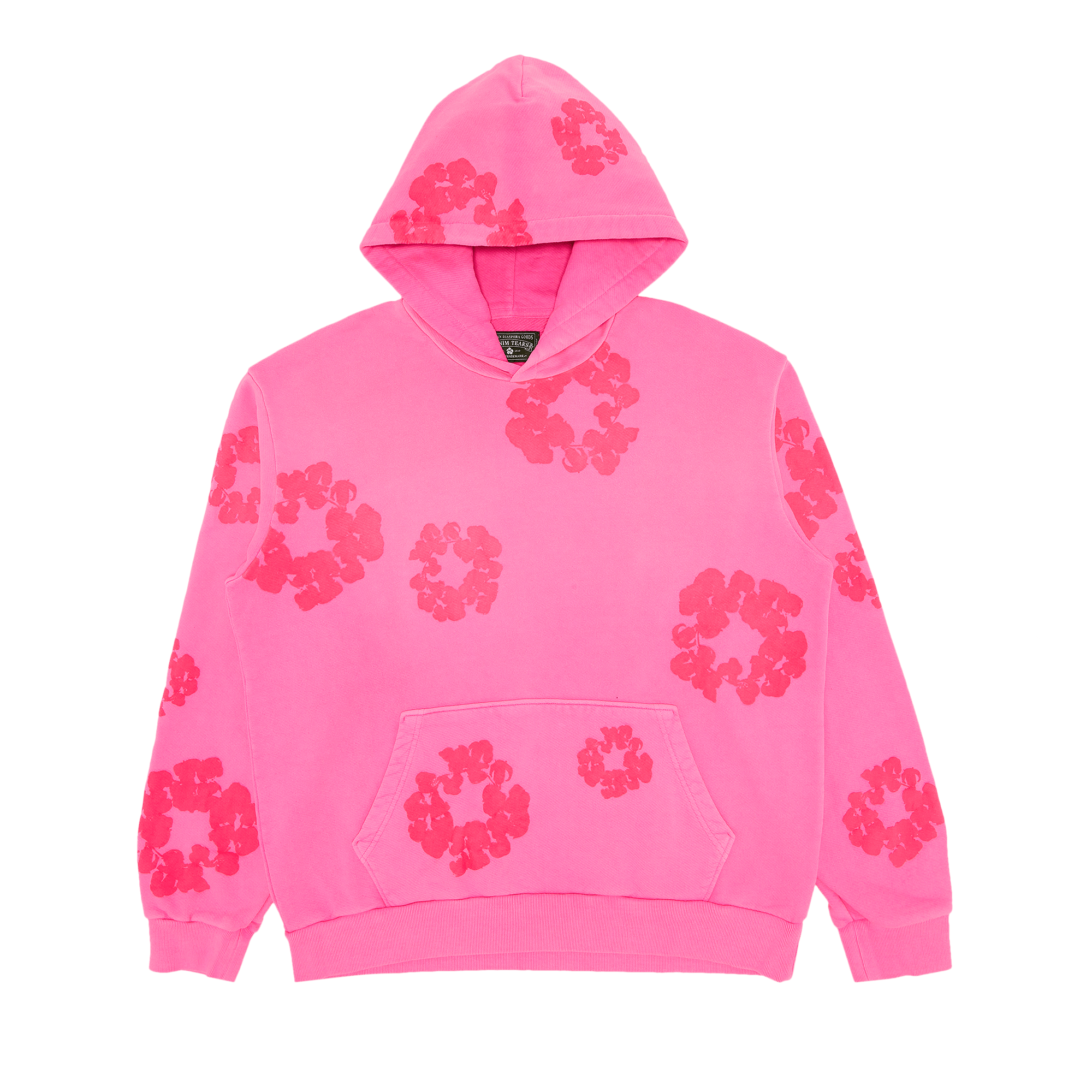 Denim Tears Mono Cotton Wreath Hoodie Pink, Pink (denim-tears-mono-cotton-wreath-hoodie-pink)