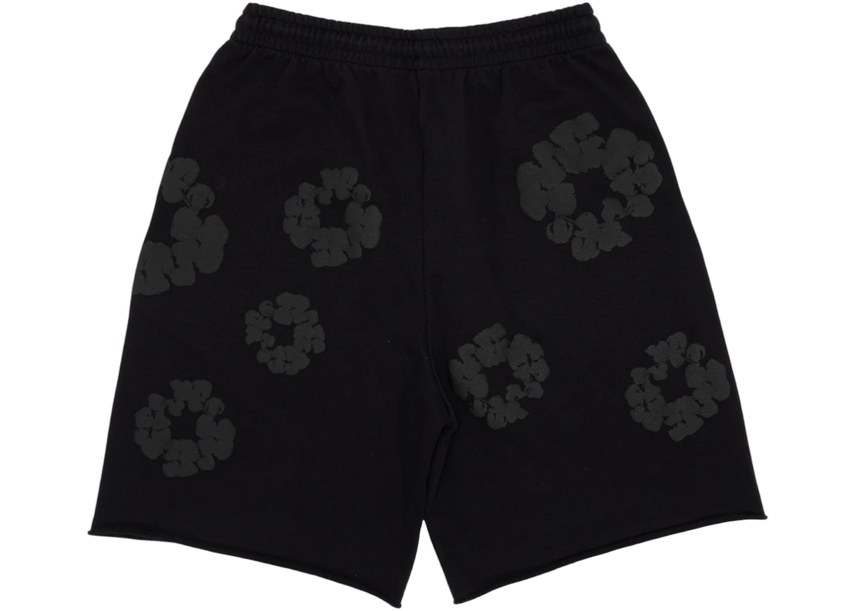 Denim Tears Mono Wreath Shorts Black