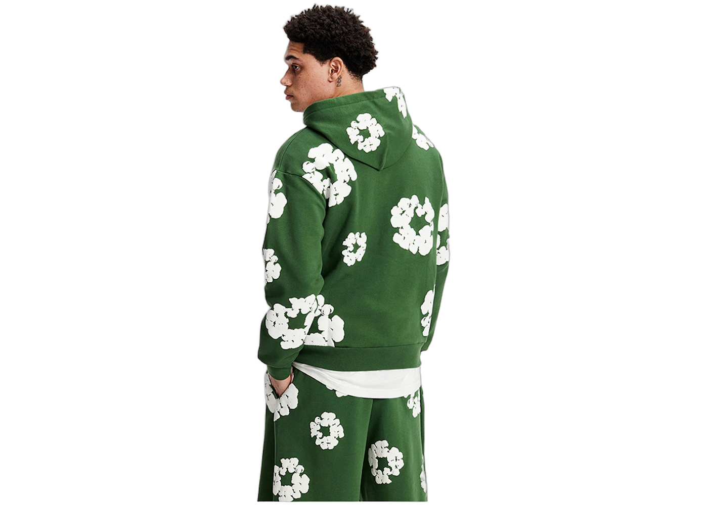 Denim Tears The Cotton Wreath Hoodie Green, Green (denim-tears-the-cotton-wreath-sweatshirt-green)