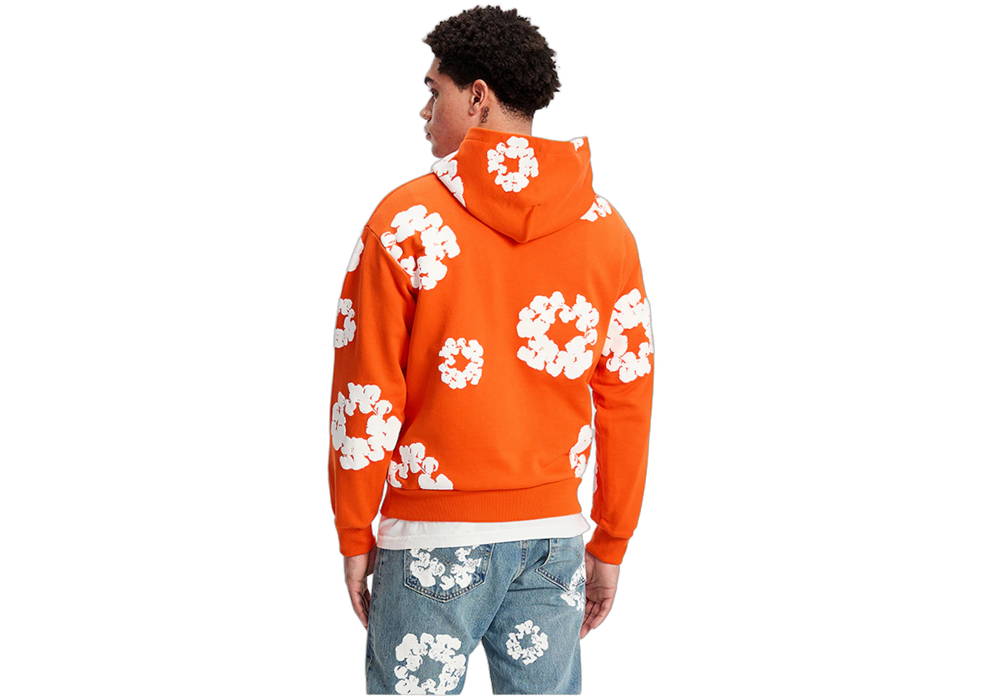 Denim Tears The Cotton Wreath Hoodie Orange, Orange (denim-tears-the-cotton-wreath-sweatshirt-orange)