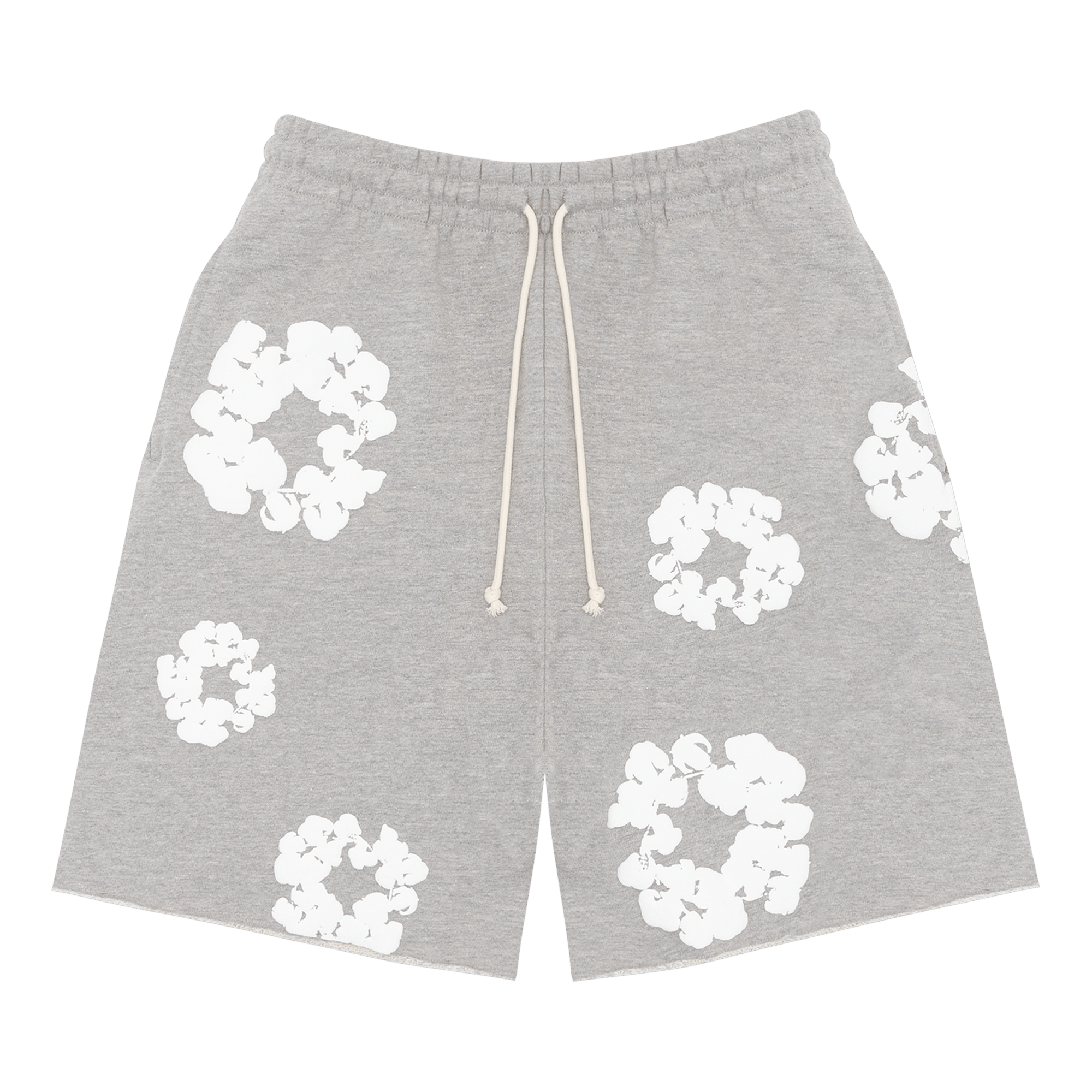 Denim Tears The Cotton Wreath Shorts Grey, Grey (denim-tears-the-cotton-wreath-shorts-grey)