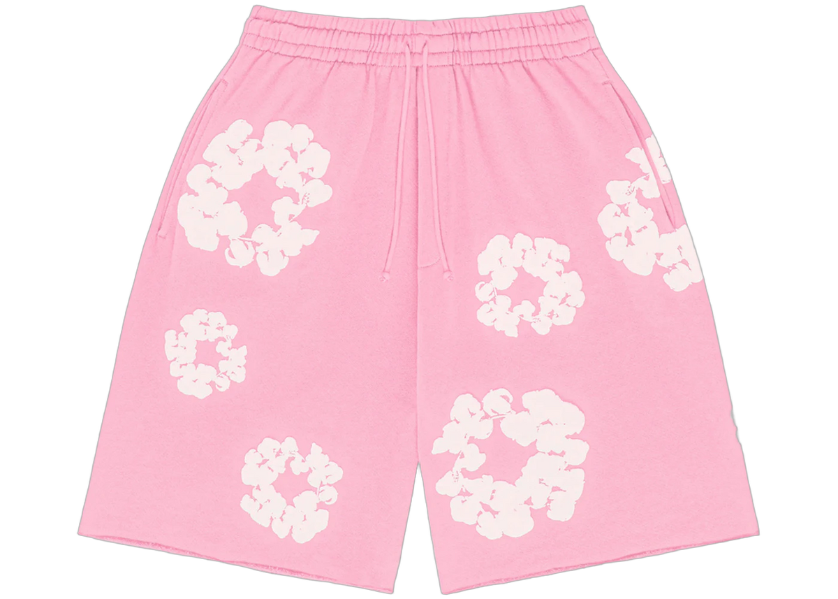 Denim Tears The Cotton Wreath Shorts Pink (402-100-30) - Sneak