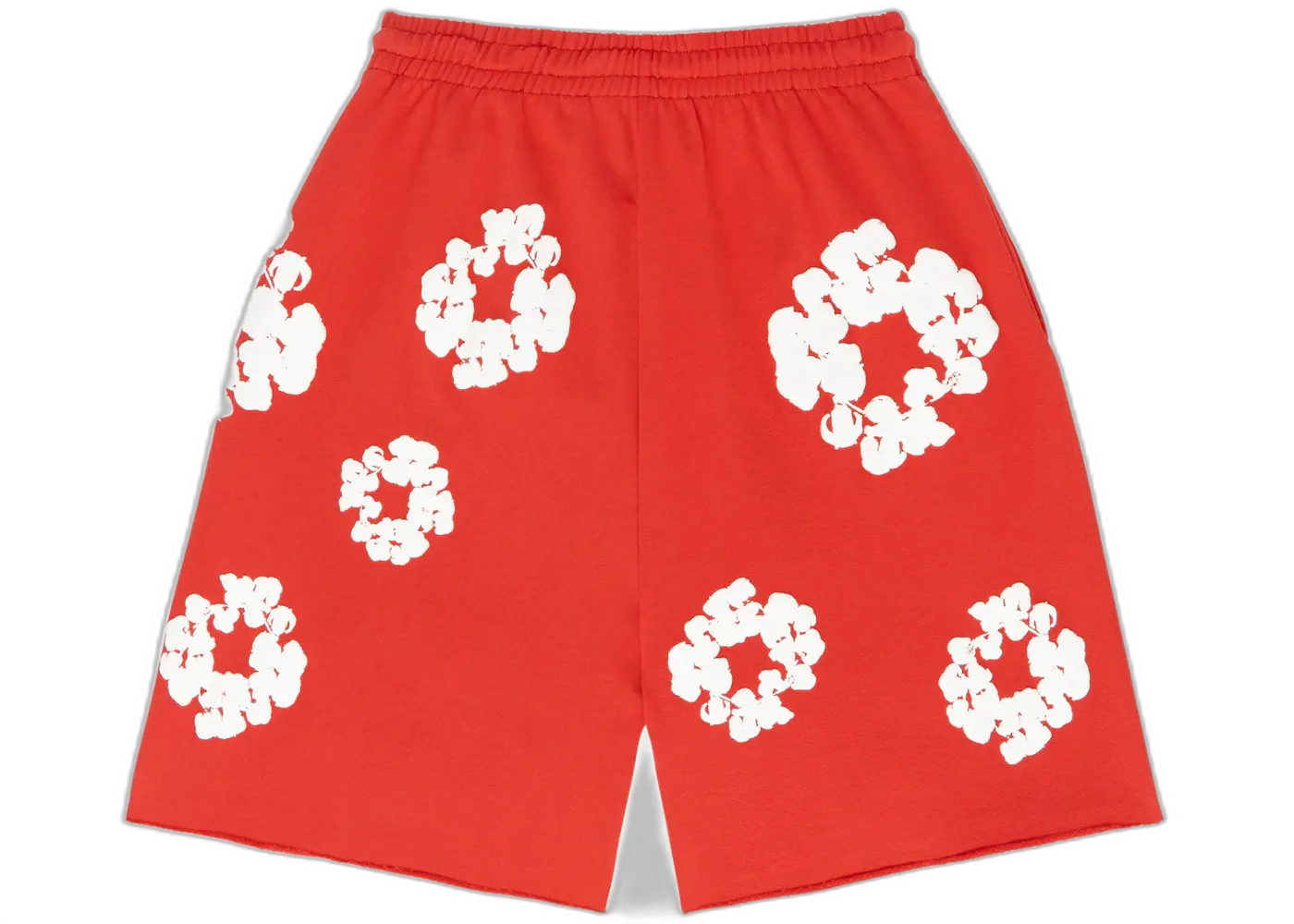 Denim Tears The Cotton Wreath Shorts Red, Red (denim-tears-the-cotton-wreath-shorts-red)