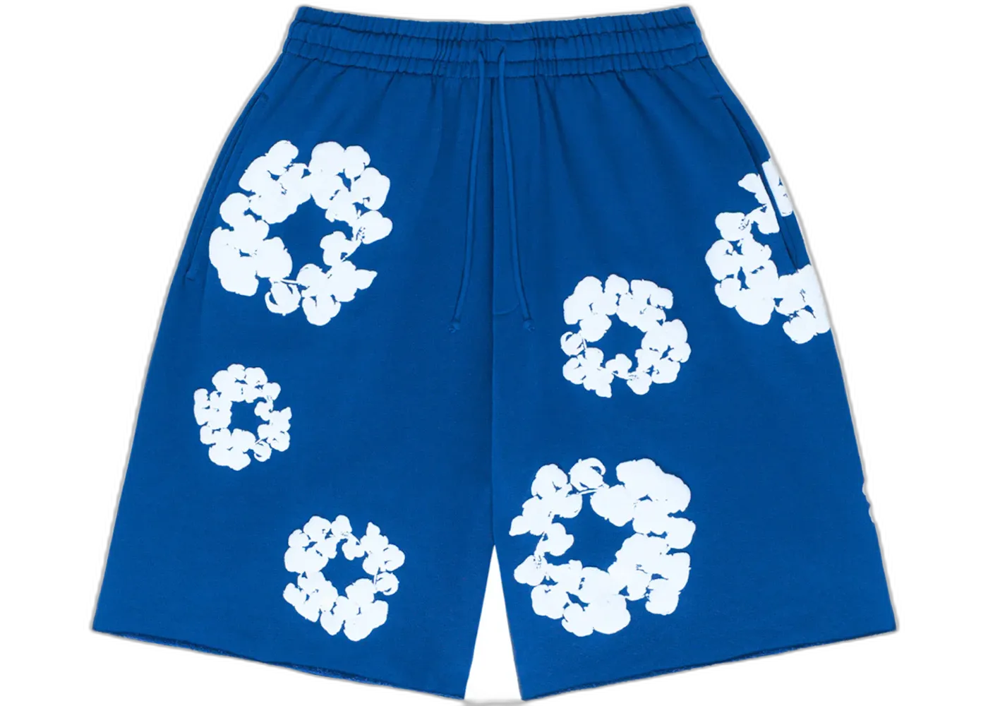 Denim Tears The Cotton Wreath Shorts Royal Blue, Royal Blue (denim-tears-the-cotton-wreath-shorts-royal-blue)