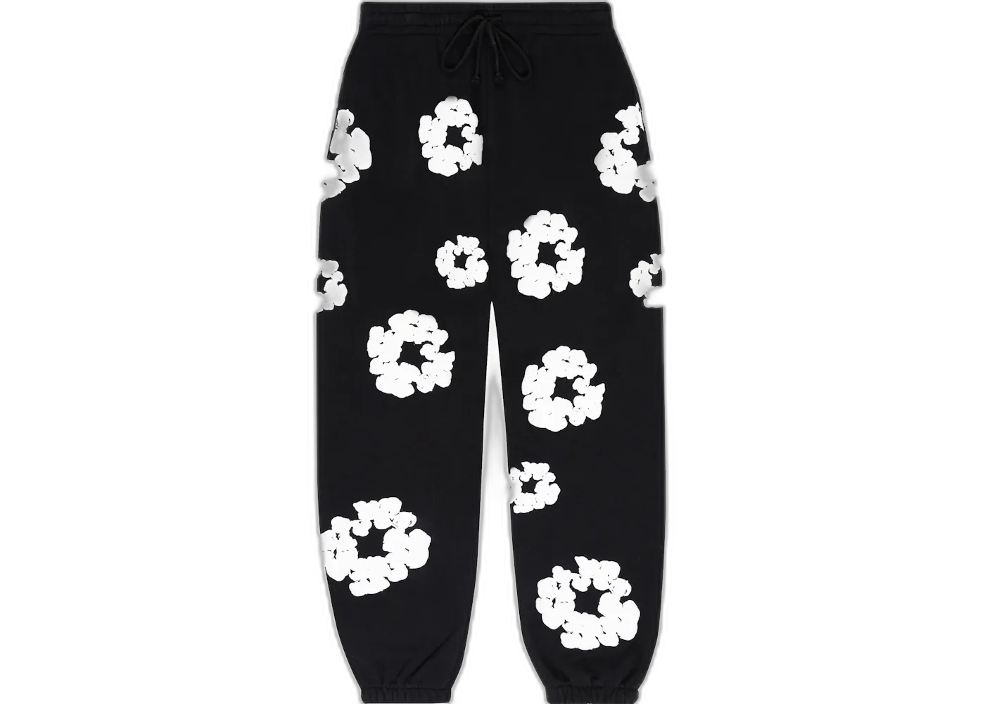 Denim Tears The Cotton Wreath Sweatpants Black, Black (denim-tears-the-cotton-wreath-sweatpants-black)