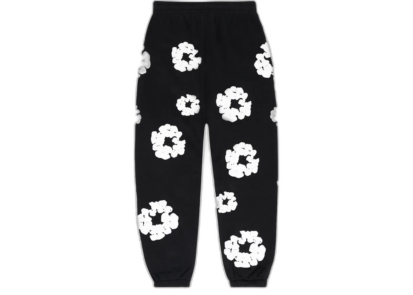 Denim Tears The Cotton Wreath Sweatpants Black, Black (denim-tears-the-cotton-wreath-sweatpants-black)