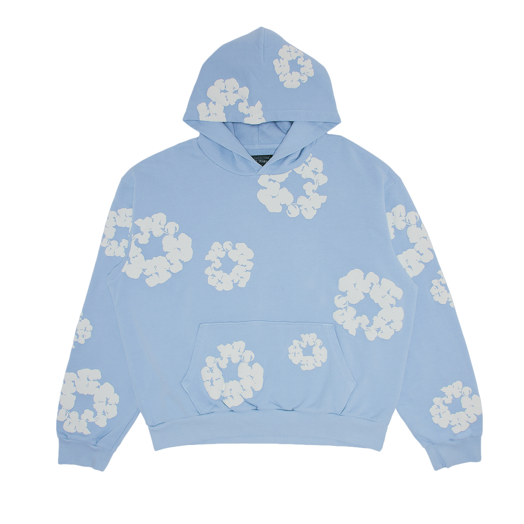Denim Tears The Cotton Wreath Hoodie Powder Blue, Powder Blue (denim-tears-the-cotton-wreath-sweatshirt-powder-blue)