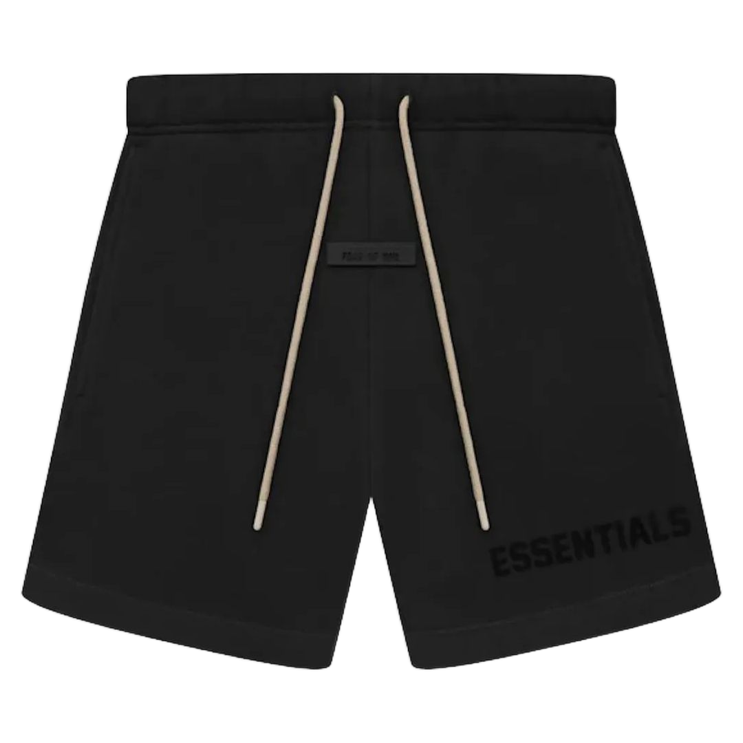 Fear Of God Essentials Cream Drawstring Sweatshort Jet Black