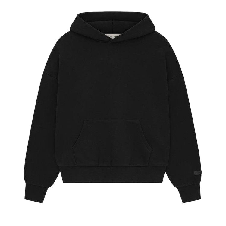 Fear of God Essentials Classic Fit Fleece Hoodie Jet Black