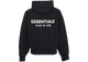 Fear of God Essentials Zip Up Hoodie Black