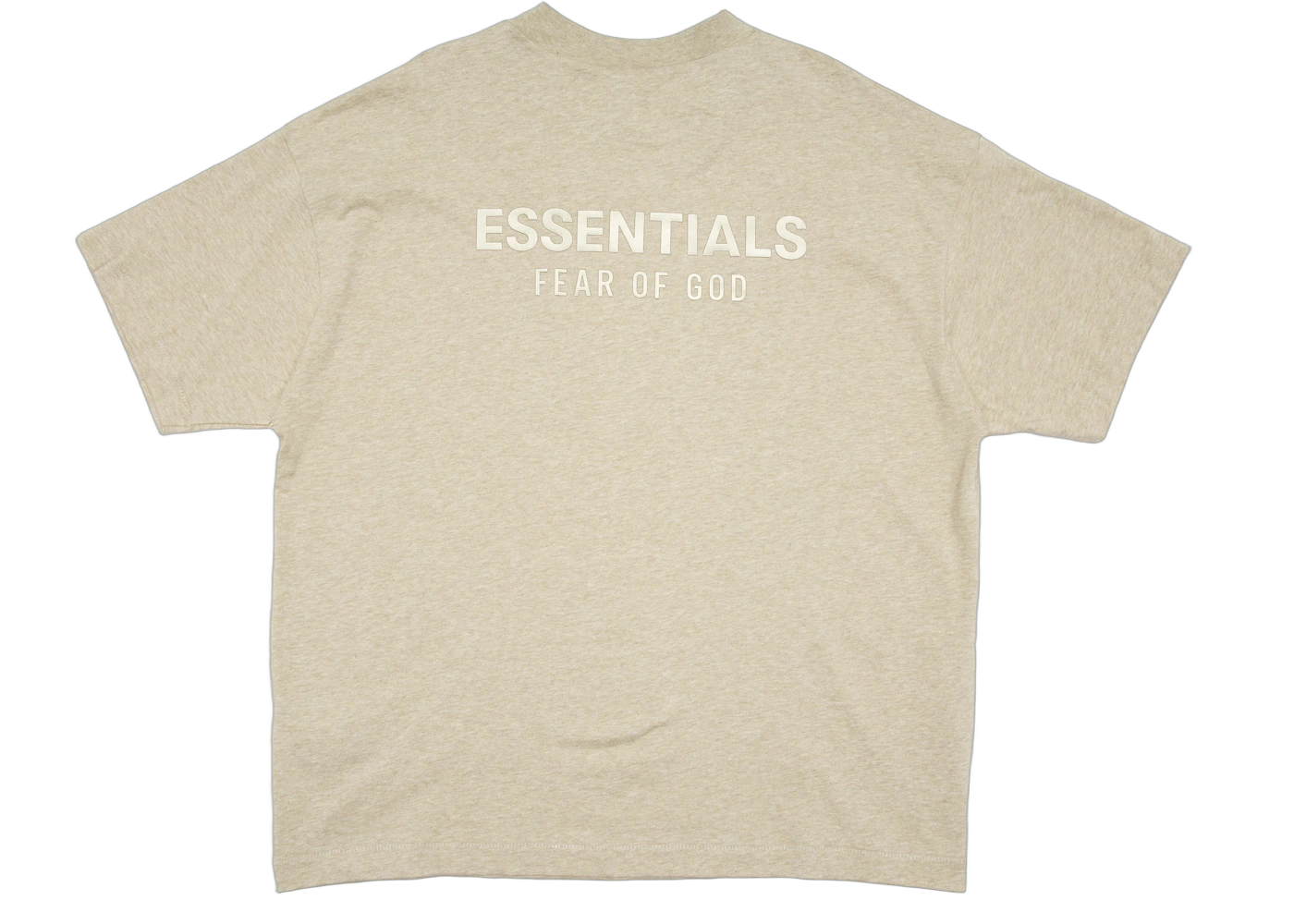 Fear of God Essentials Classic Short Sleeve Tee Heather Stone - Sneak