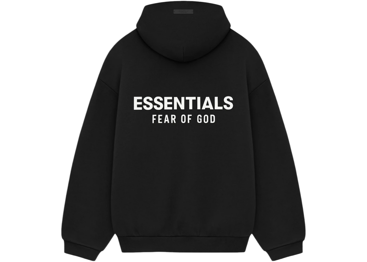 トップス FEAR OF GOD ESSENTIALS Hoodie Black XL Fear of God Essentials Fleece Hoodie (FW24) Black | Fear Of God