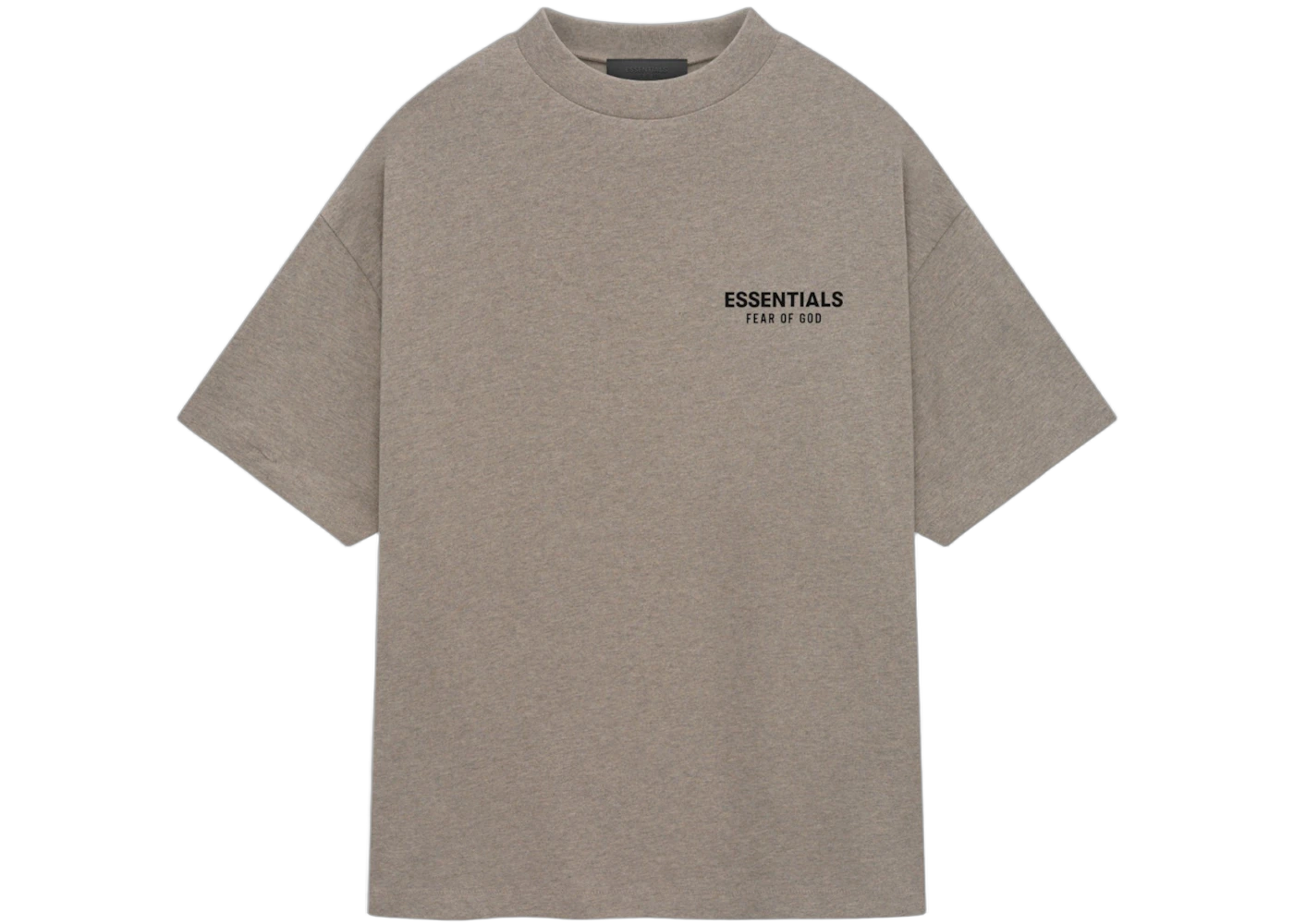 Fear of God Essentials Jersey Crewneck T-Shirt Heather Gray - Sneak