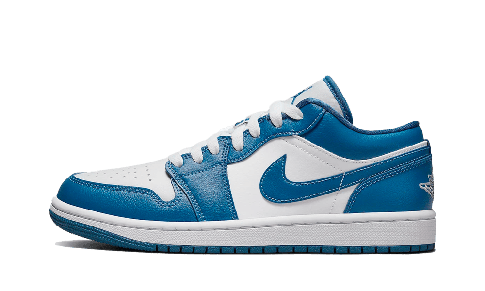 Air Jordan 1 Low Marina Blue, White/Dark Marina Blue (DC0774-114)