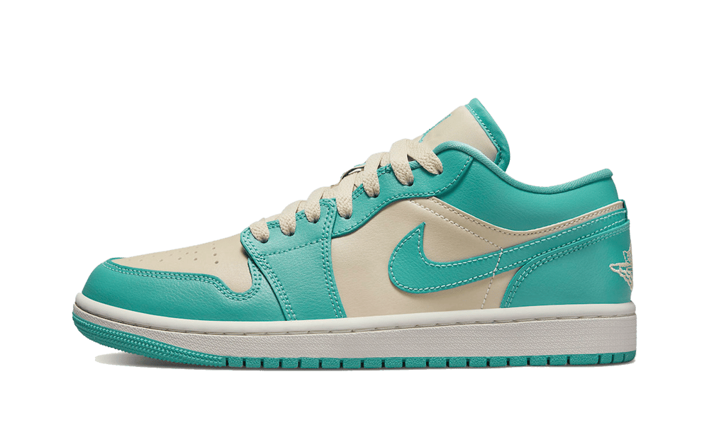 Air Jordan 1 Low Tropical Teal, Sanddrift/Washed Teal-Sail (DC0774-131)