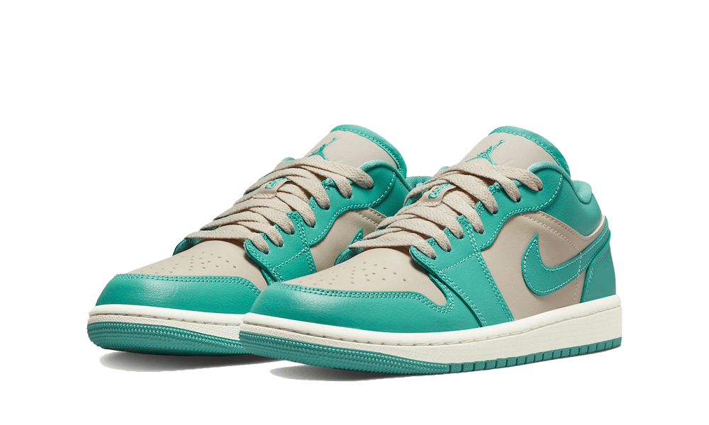 Air Jordan 1 Low Tropical Teal, Sanddrift/Washed Teal-Sail (DC0774-131)