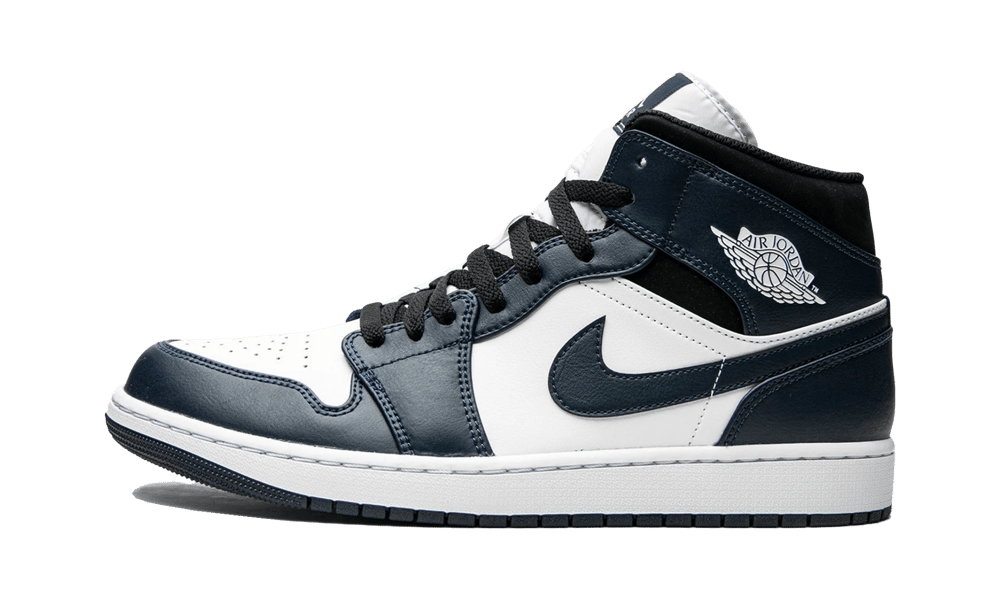 Air Jordan 1 Mid Armory Navy, Armory Navy/White-Black (554724-411 / 554725-411)