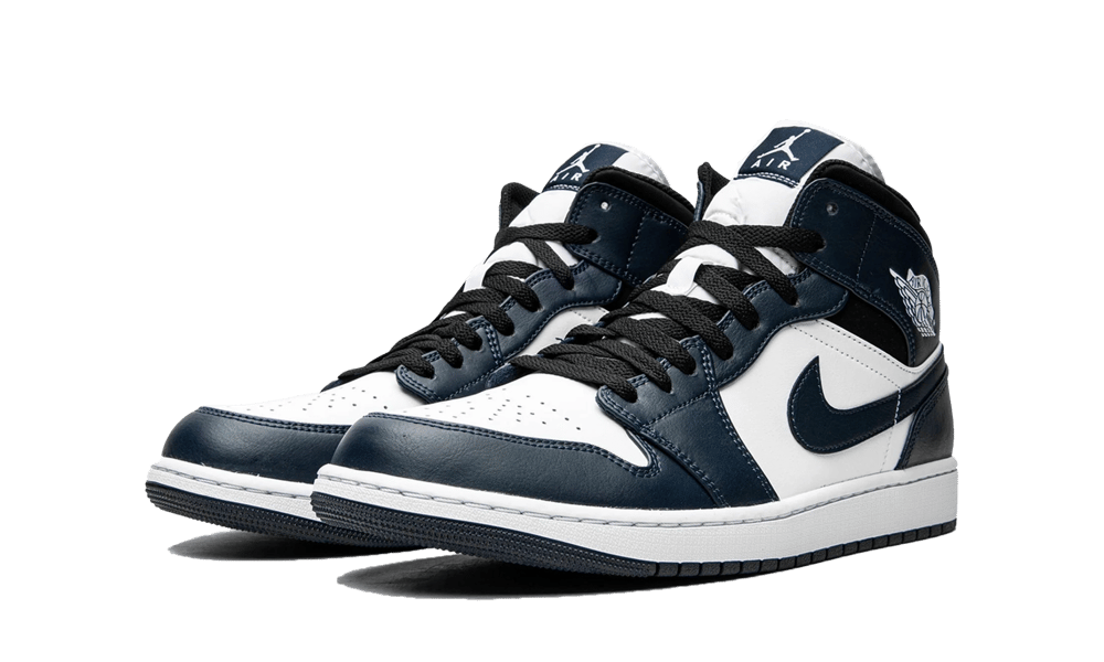 Air Jordan 1 Mid Armory Navy, Armory Navy/White-Black (554724-411 / 554725-411)