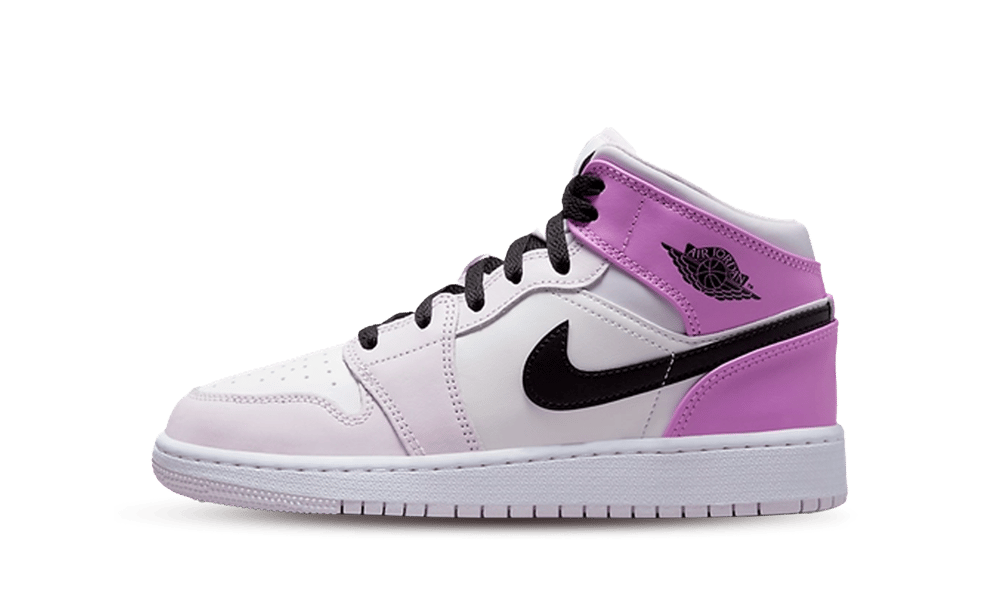 Air Jordan 1 Mid Barely Grape, Barely Grape/White/Rush Fuchsia/Black (DQ8423-501)