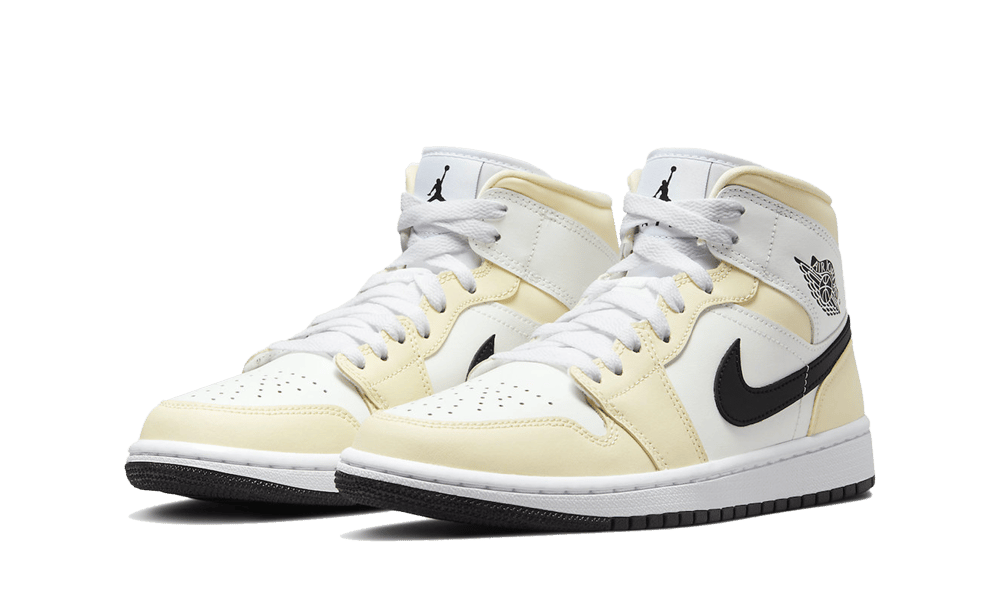 Air Jordan 1 Mid Coconut Milk, Coconut Milk/Black-Summit White-White (BQ6472-121)