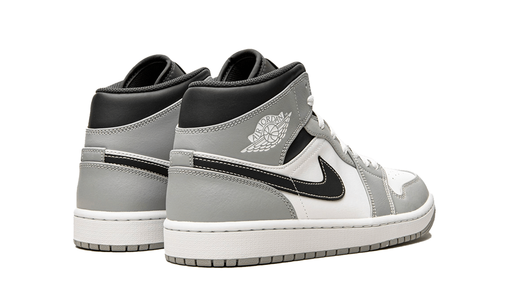 Air Jordan 1 Mid Light Smoke Grey Anthracite, Light Smoke Grey/White/Anthracite (554724-078 / 554725-078)