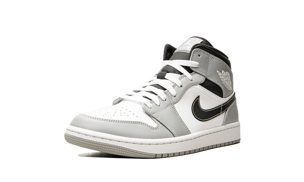 Air Jordan 1 Mid Light Smoke Grey Anthracite, Light Smoke Grey/White/Anthracite (554724-078 / 554725-078)