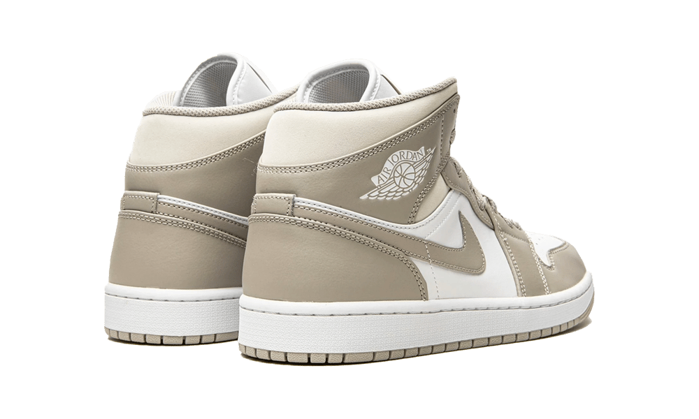 Air Jordan 1 Mid Linen, White/Linen-Linen (554724-082)