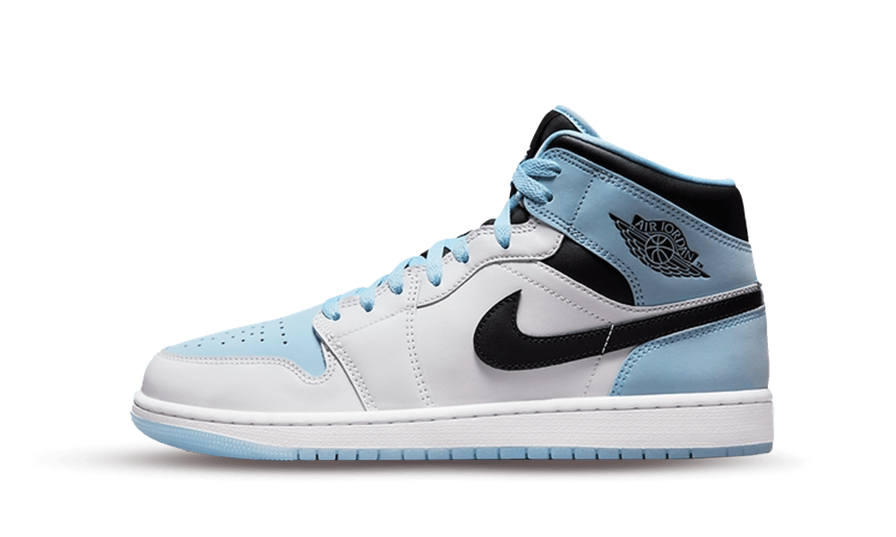 Air Jordan 1 Mid SE Ice Blue (2023), White/Ice Blue-Black (DV1308-104 / DV1337-104)