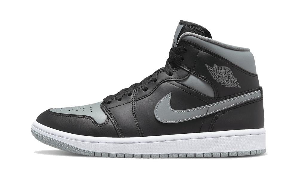 Air Jordan 1 Mid Shadow, Black/Grey/White (BQ6472-007)