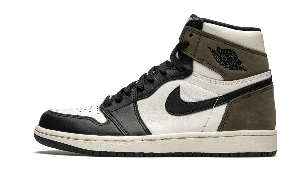 Air Jordan 1 Retro High Dark Mocha, Sail/Dark Mocha-Black-Black (555088-105 / 575441-105)