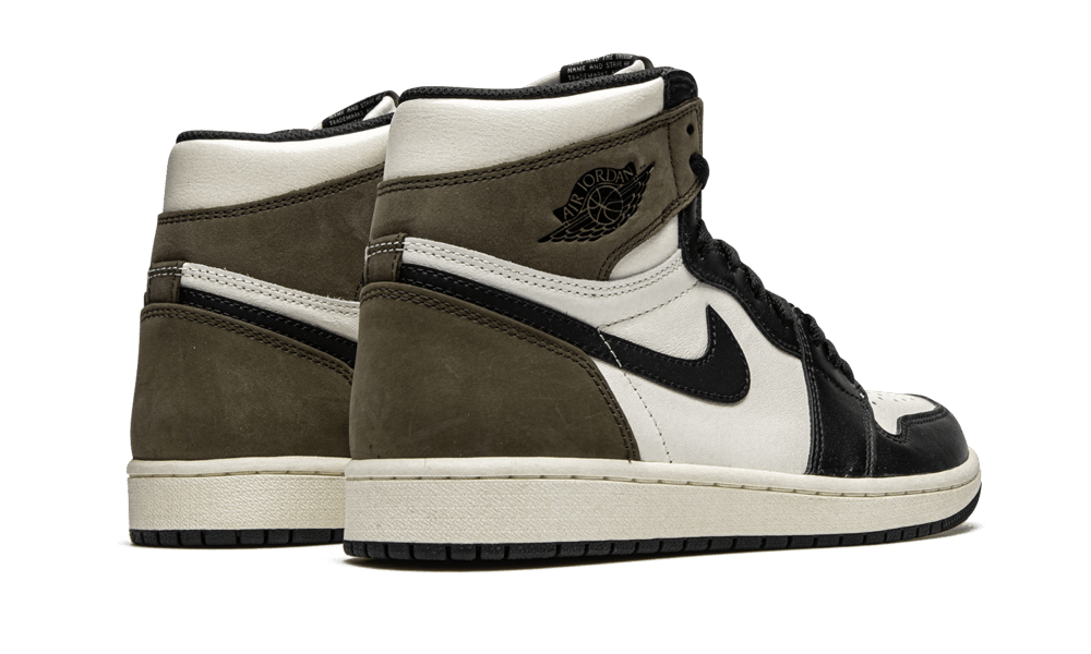 Air Jordan 1 Retro High Dark Mocha, Sail/Dark Mocha-Black-Black (555088-105 / 575441-105)