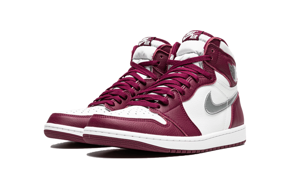 Air Jordan 1 Retro High OG Bordeaux, Bordeaux/White-Metallic Silver (555088-611 / 575441-611)