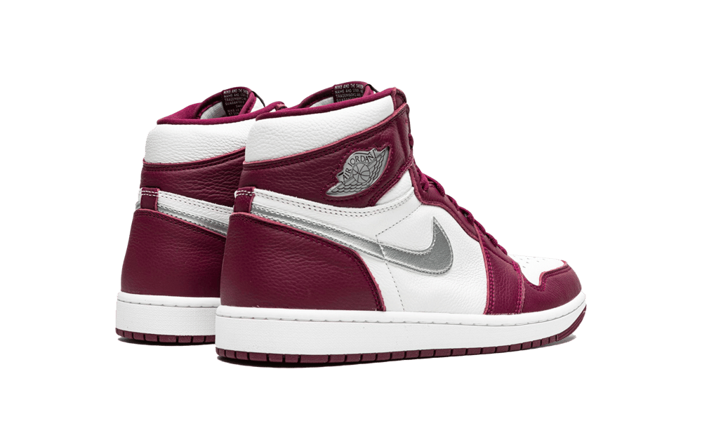 Air Jordan 1 Retro High OG Bordeaux, Bordeaux/White-Metallic Silver (555088-611 / 575441-611)