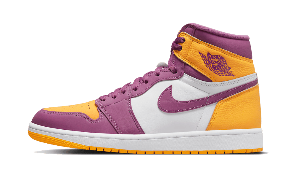 Air Jordan 1 Retro High OG Brotherhood, University Gold/Light Bordeaux-White (555088-706 / 575441-706)