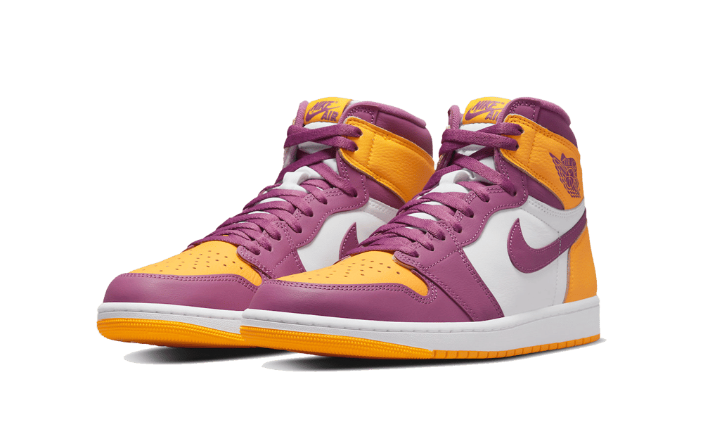 Air Jordan 1 Retro High OG Brotherhood, University Gold/Light Bordeaux-White (555088-706 / 575441-706)