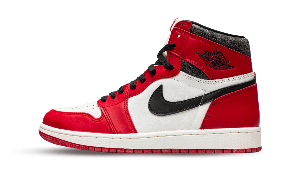 Air Jordan 1 Retro High OG Chicago Lost and Found, Varsity Red/Black-Sail-Muslin (DZ5485-612 / FD1437-612)