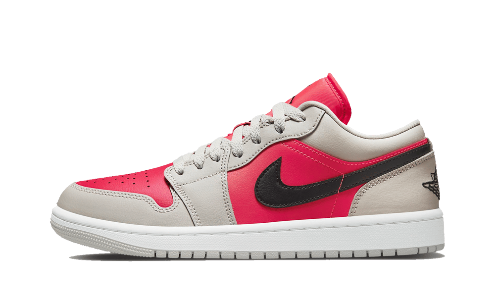 Air Jordan 1 Retro Low Light Iron Ore Siren Red, Light Iron Ore/Black-Siren Red (DC0774-060)