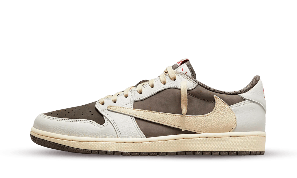 Air Jordan 1 Retro Low OG SP Travis Scott Reverse Mocha, Sail/University Red-Ridgerock (DM7866-162)