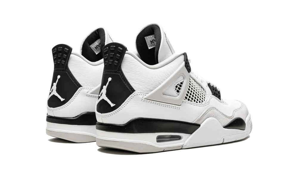 Air Jordan 4 Retro Military Black, White/Black-Neutral Grey (DH6927-111 / 408452-111)