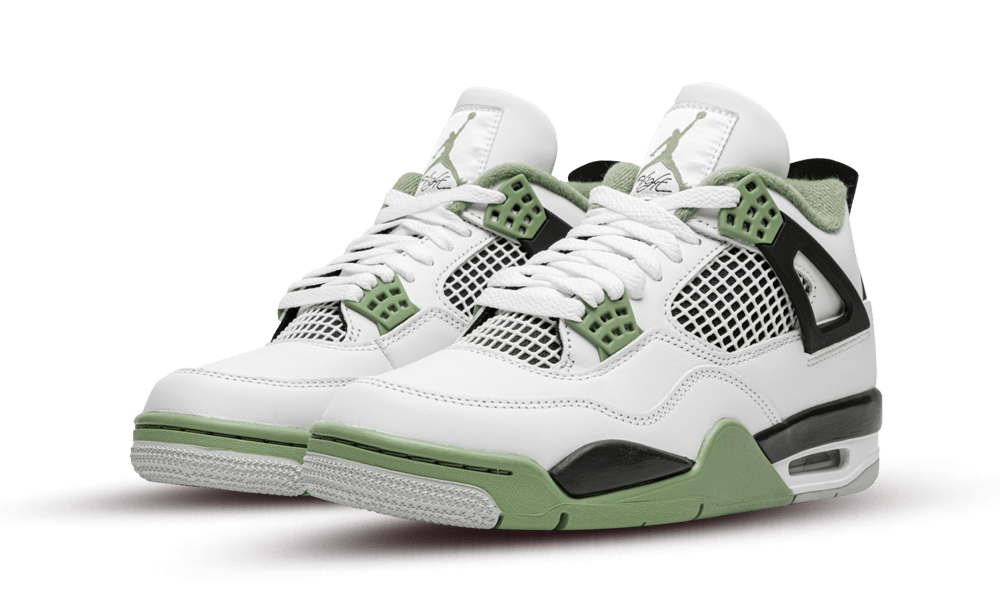 Air Jordan 4 Retro Seafoam, White/Seafoam/Dark Ash/Neutral Grey (AQ9129-103)