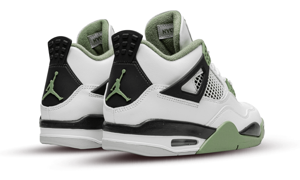 Air Jordan 4 Retro Seafoam, White/Seafoam/Dark Ash/Neutral Grey (AQ9129-103)