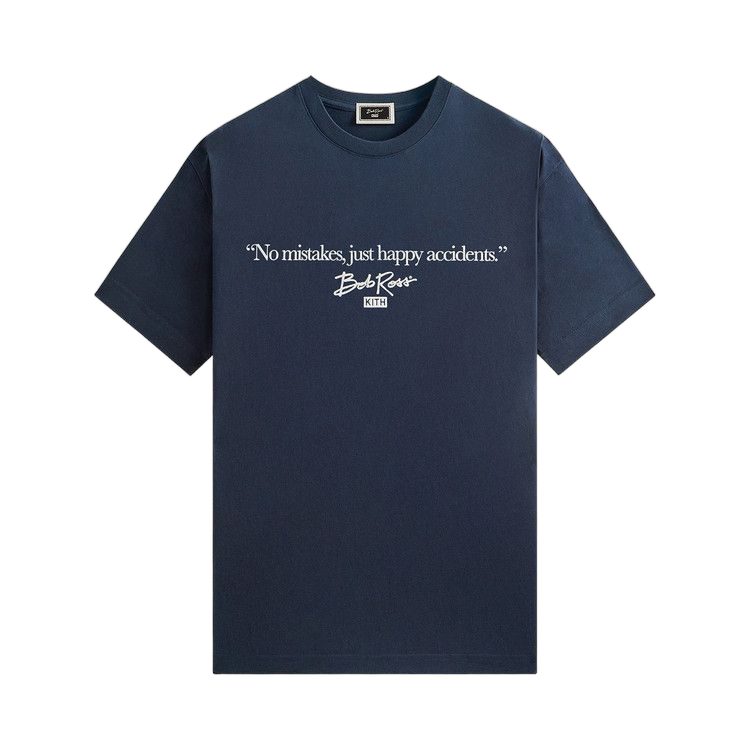 Kith For Bob Ross Happy Accidents Quote Tee Nocturnal