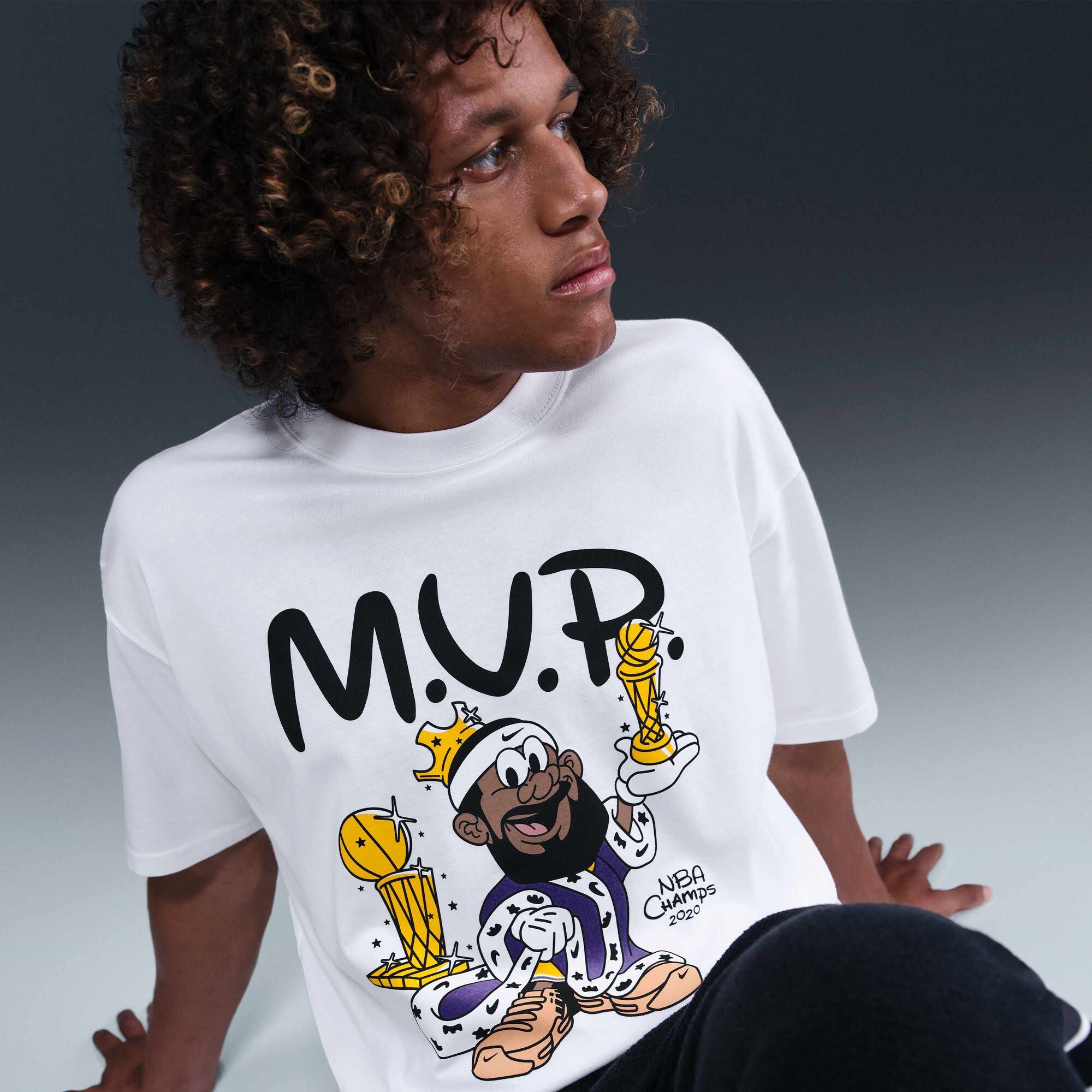 LeBron 'Bubble Boy' Basketball T-shirt White