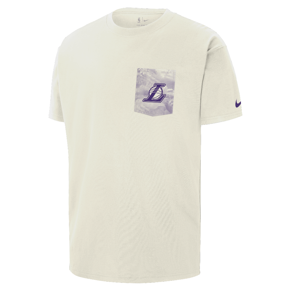 Los Angeles Lakers Courtside Men's Nike NBA Max90 T-Shirt Sail