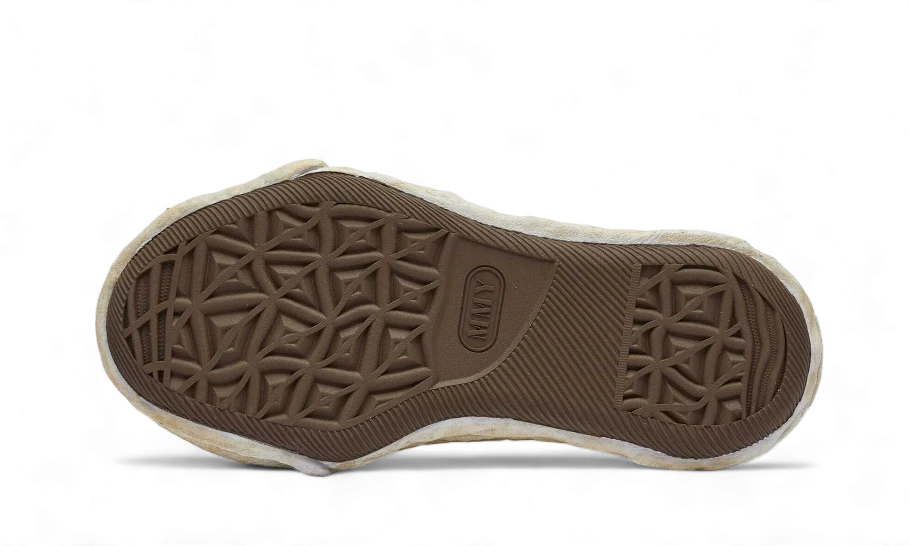 Maison Mihara Yasuhiro Peterson 23 OG Sole Vintage Effect Embroidered Canvas Low Beige