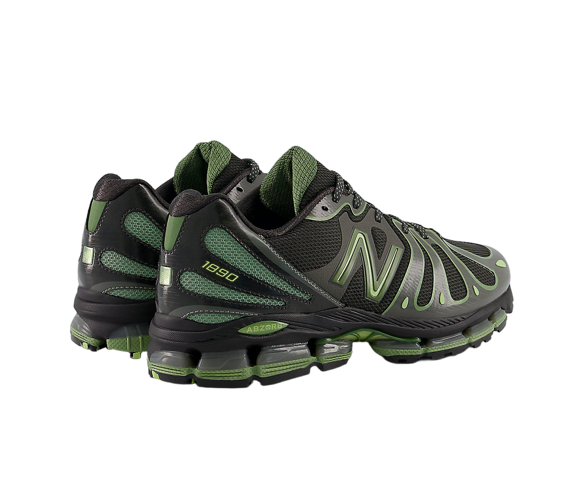 New Balance 1890 Faded Black Utility Green