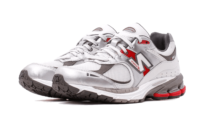 New Balance 2002R Silver Metallic Team Red, Silver Metallic/Team Red (M2002RLB)