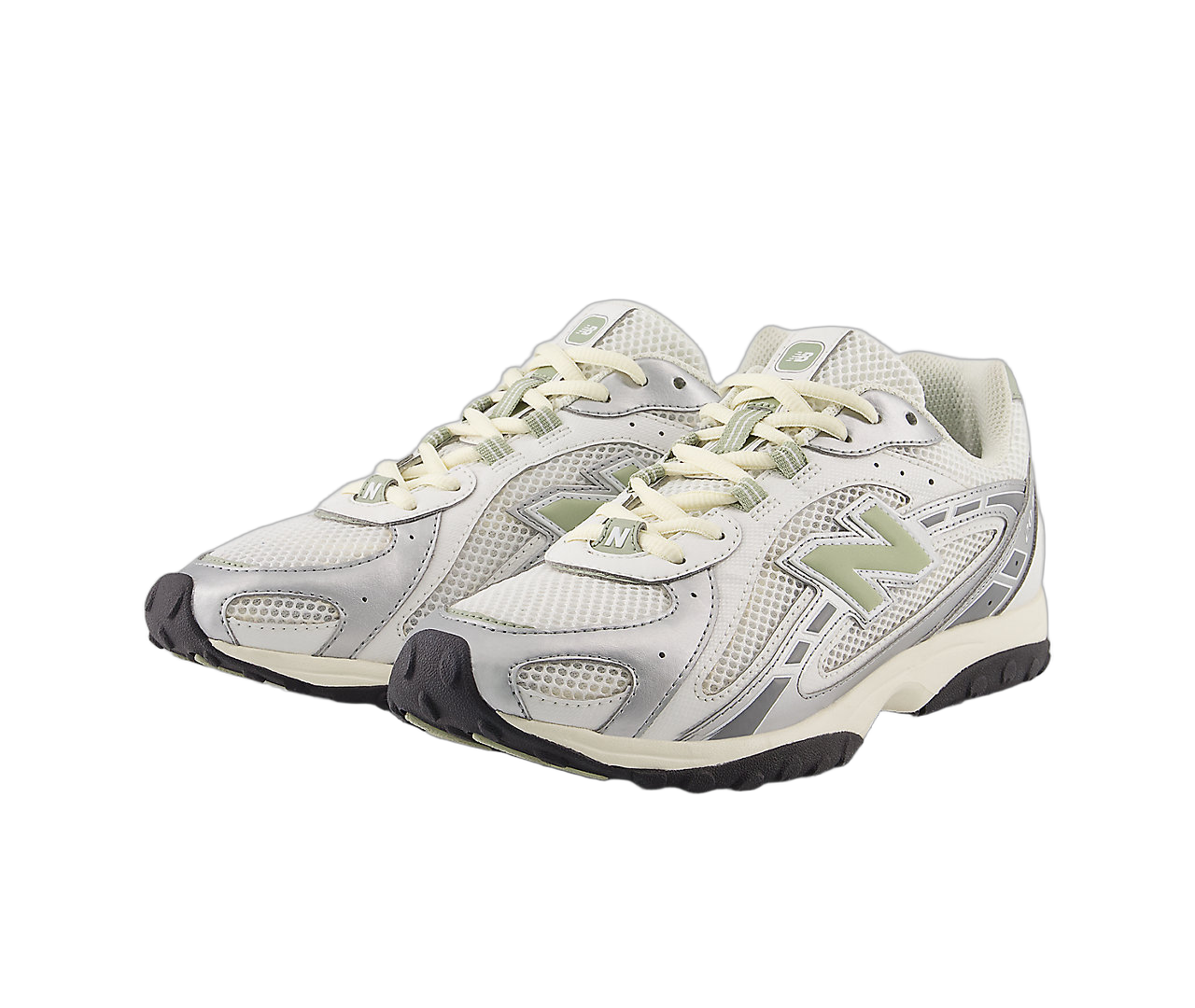 New Balance 204L Silver Metallic Sage Green